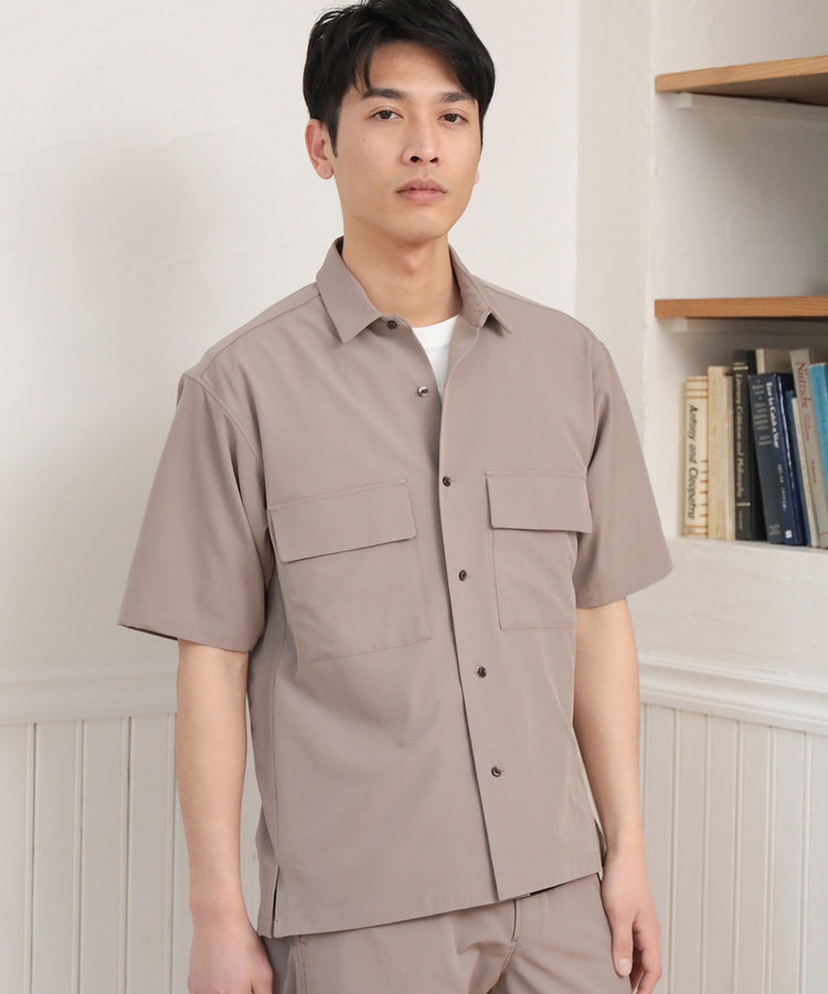 【セットアップ対応】【AIR LIGHT -Active version-】半袖CPOレギュラーカラーシャツ