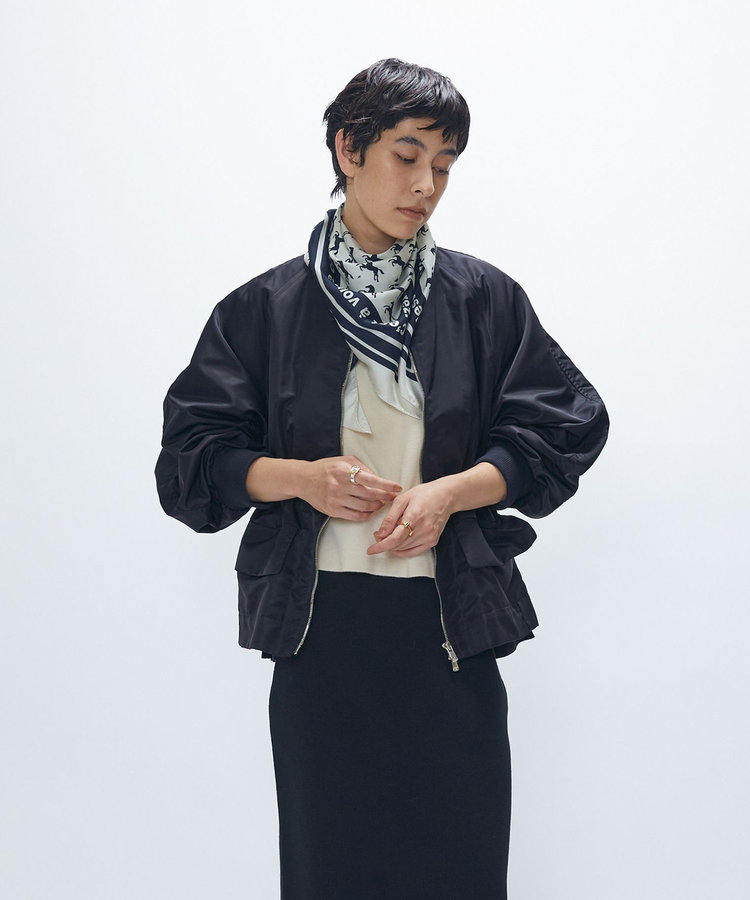 ナイロンサテンブルゾン