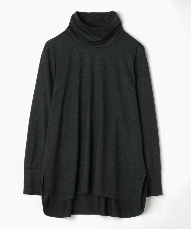 【大きいサイズ】ウォッシャブル天竺タートルネックカットソー