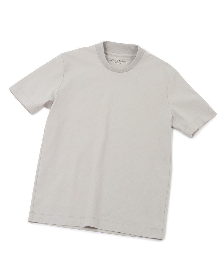 【ACTIVE TAILOR】シルケットスムースクルーネックTシャツ