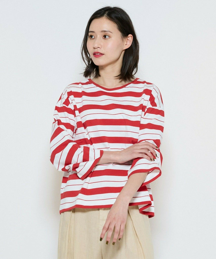 raspail×L’EQUIPE 別注ニュアンスボーダーカットソー
