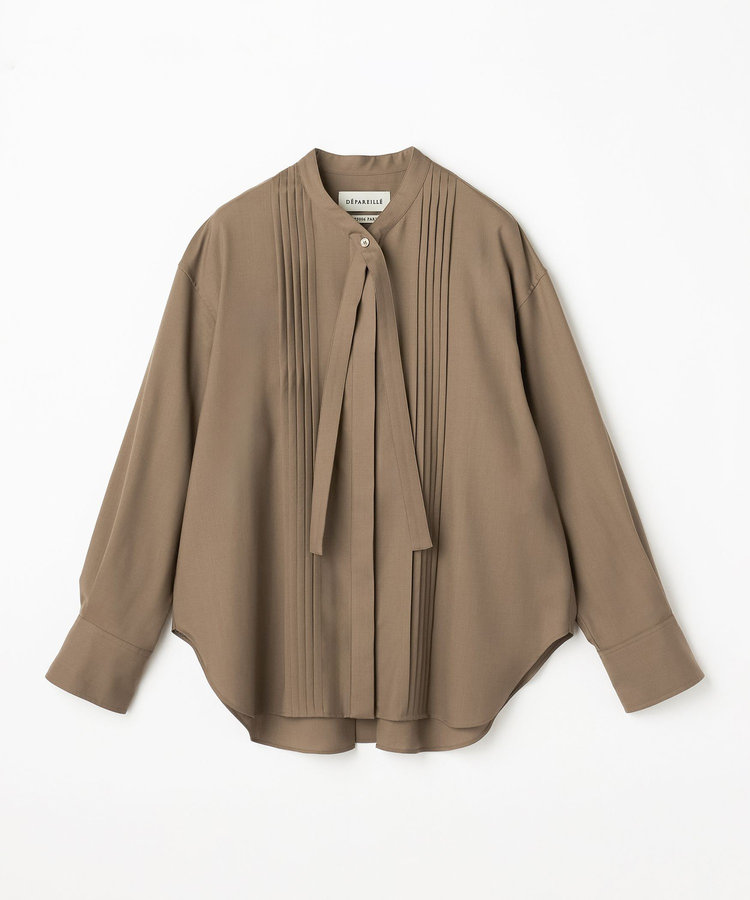 WASHABLE WOOL BOW SHIRT / ウォッシャブルウールボウシャツ