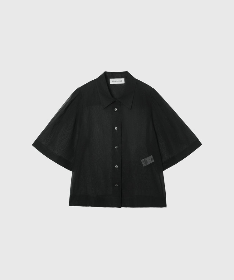 COTTON VOILE SHORT SLEEVE BLOUSE / コットンボイルショートスリーブブラウス
