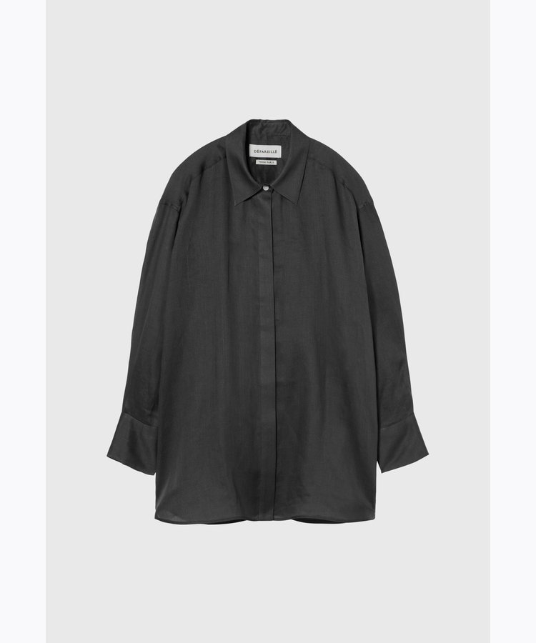 RAMIE TWILL REGULAR COLLAR SHIRT / ラミーツイルレギュラーカラーシャツ