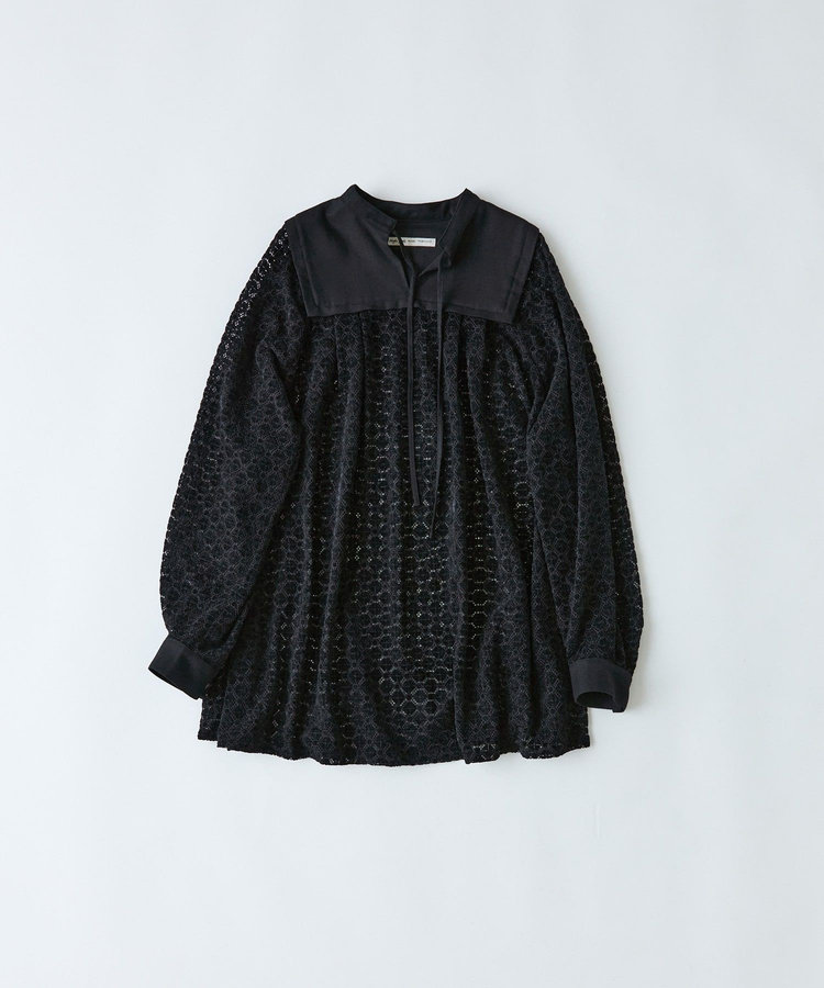 モールレース刺繍チュニック