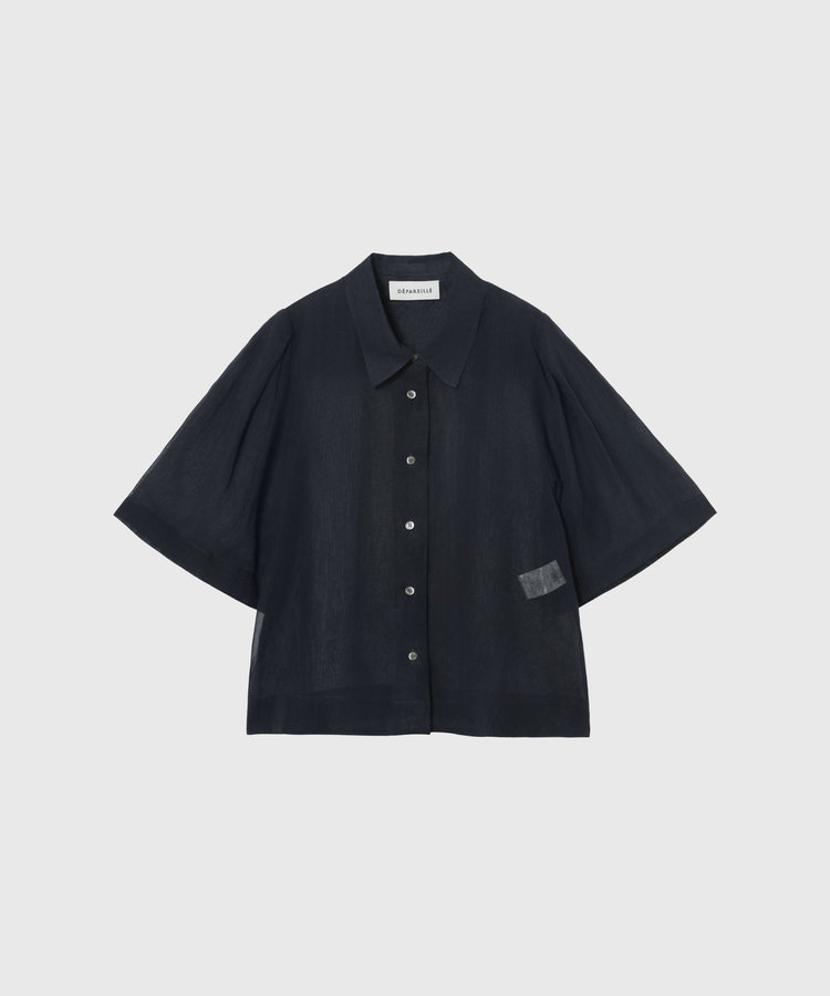 COTTON VOILE SHORT SLEEVE BLOUSE / コットンボイルショートスリーブブラウス