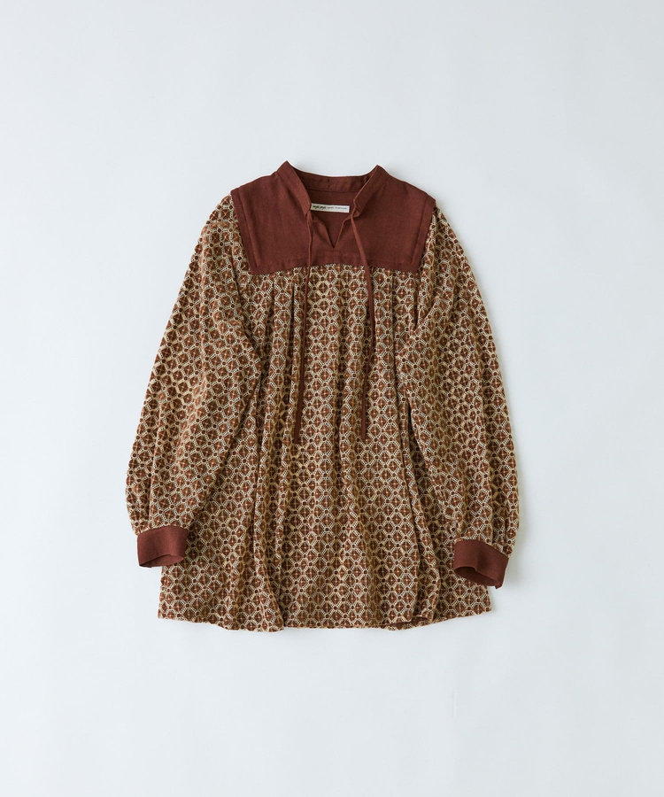 モールレース刺繍チュニック