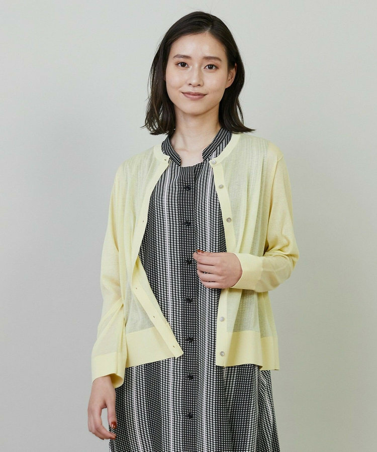 ギマコットンクルーネックカーディガン