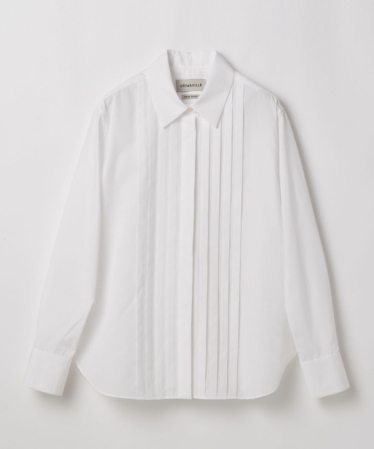 POLY COTTON TUCK SHIRT / ポリコットンタックシャツ