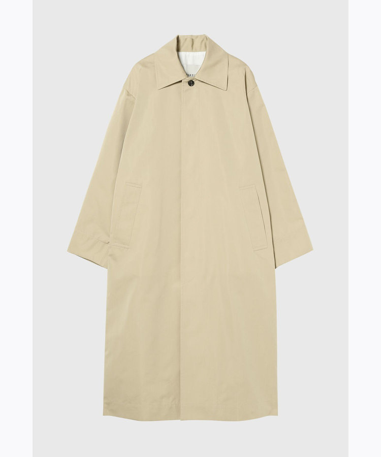 COTTON SILK BELTED COAT / コットンシルクベルテッドコート