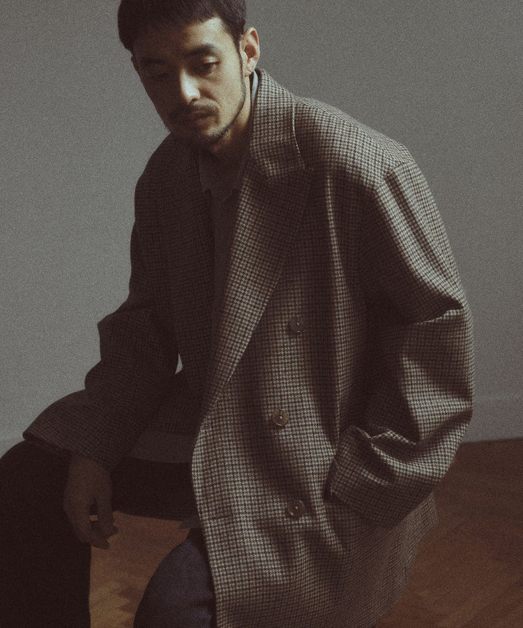 【BASED ON MEN'S BIGI HERITAGE】ガンクラブチェック コテージコート