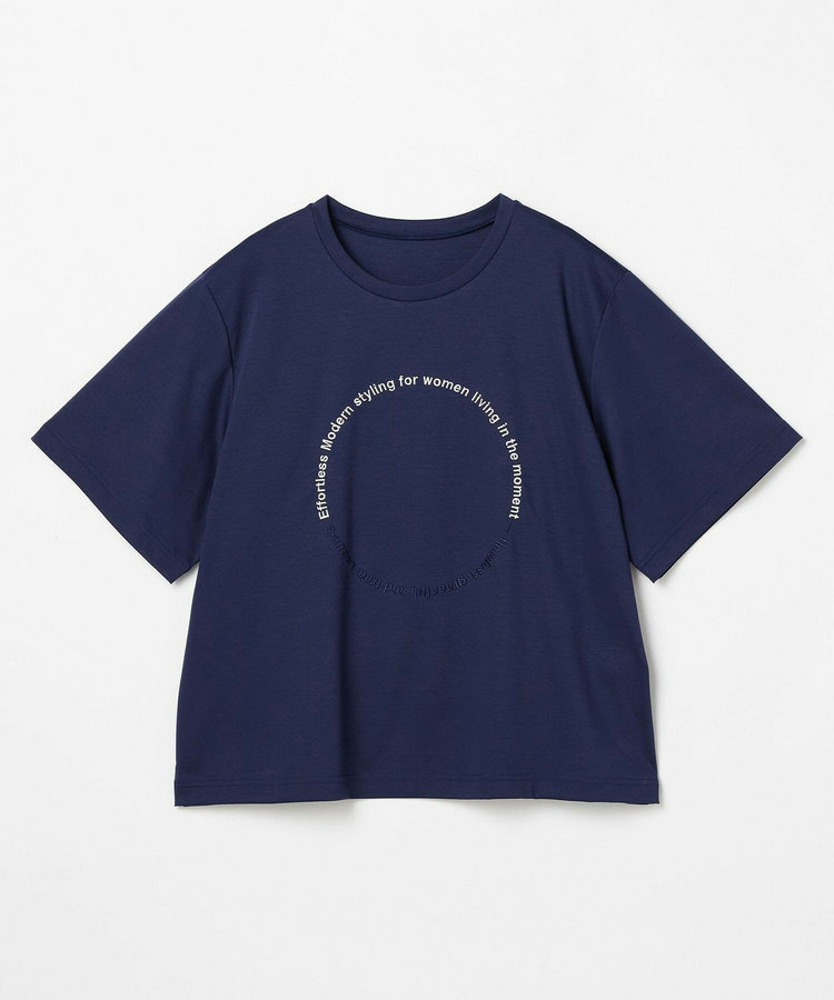 【大きいサイズ】サークル刺繍Tシャツ