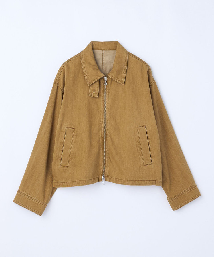 feerique カラーデニムジップブルゾン