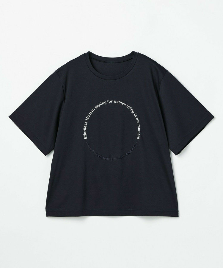 【大きいサイズ】サークル刺繍Tシャツ