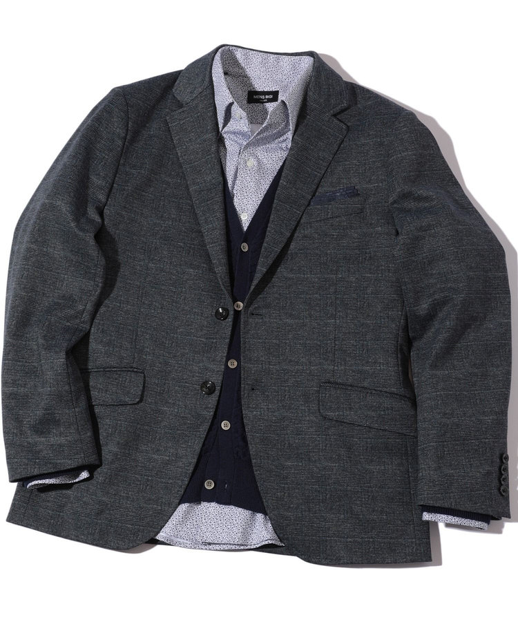 【ACTIVE TAILOR】エクストラTRジャージヘリンボーンプリントテーラードジャケット＜セットアップ・スリーピース対応＞