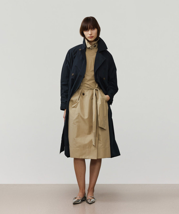 TAFFETA PONCHO COAT / タフタポンチョコート