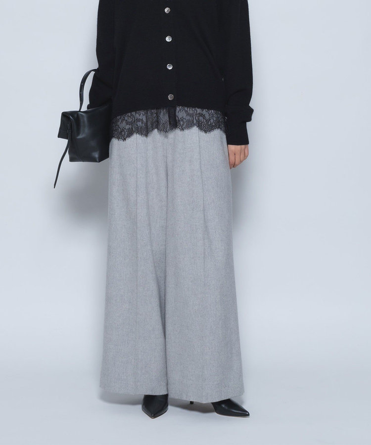 エアリーフラノワイドパンツ