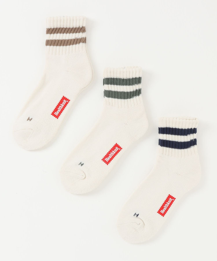 Healthknit 2本ラインソックス