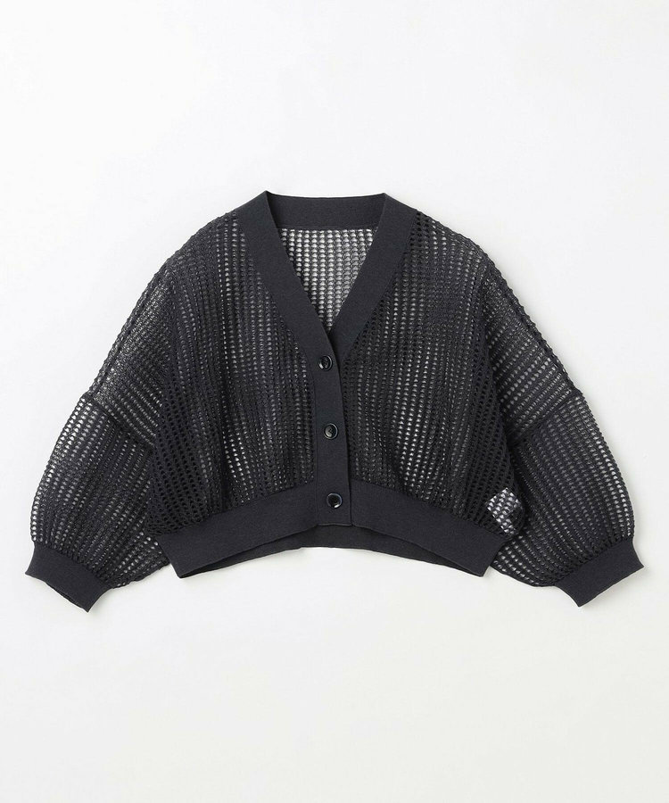 ［eclat 2026年5月号掲載商品］麻ポリエステルショート丈カーディガン
