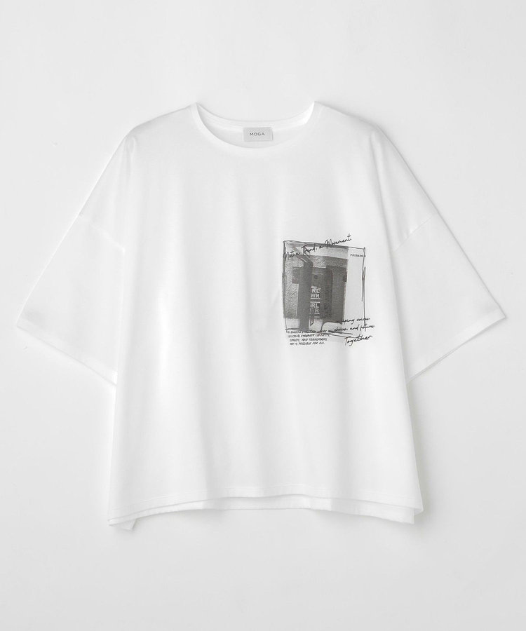 【大きいサイズ】ハイゲージ天竺フォトプリントTシャツ