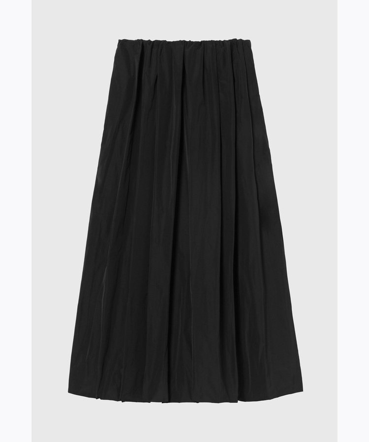 POLYESTER TAFFETA TUCK SKIRT / ポリエステルタフタタックスカート