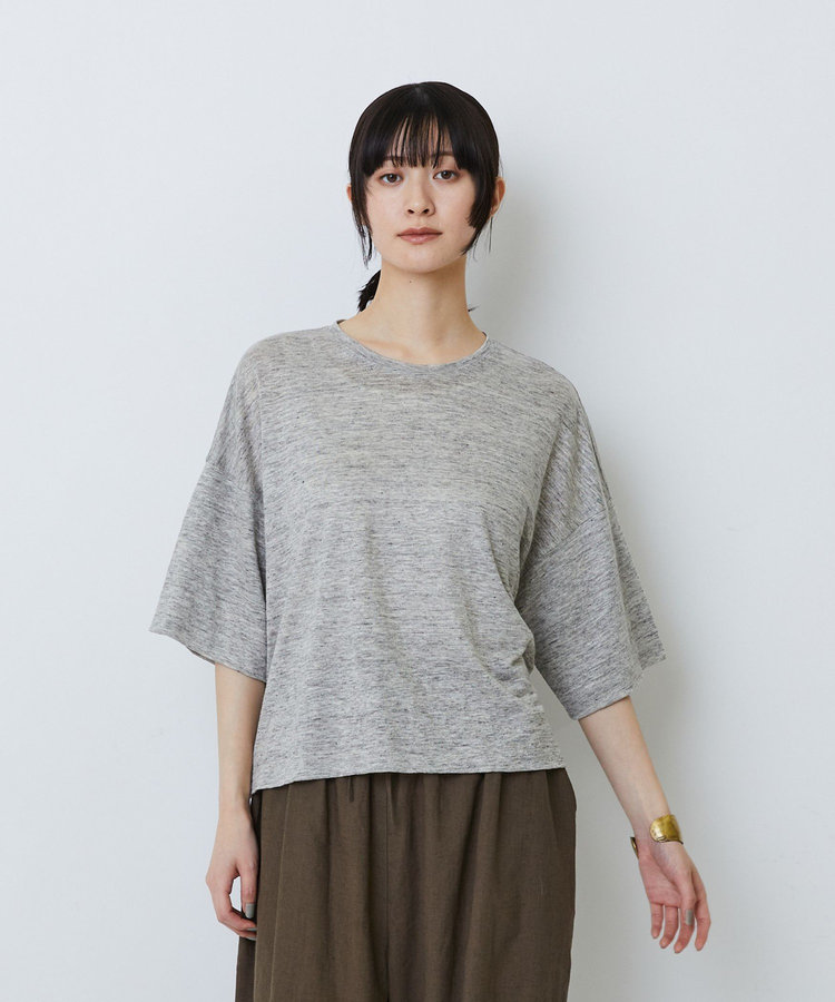 リネン天竺ショートTシャツ
