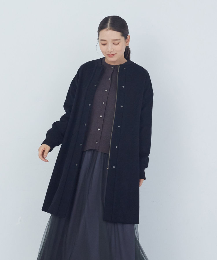 リブ付きハーフコート