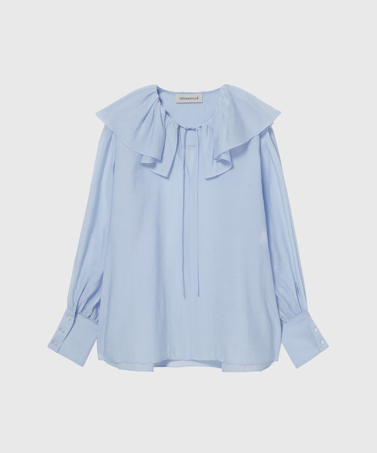 SILKY RUFFLE BLOUSE / シルキーラッフルブラウス