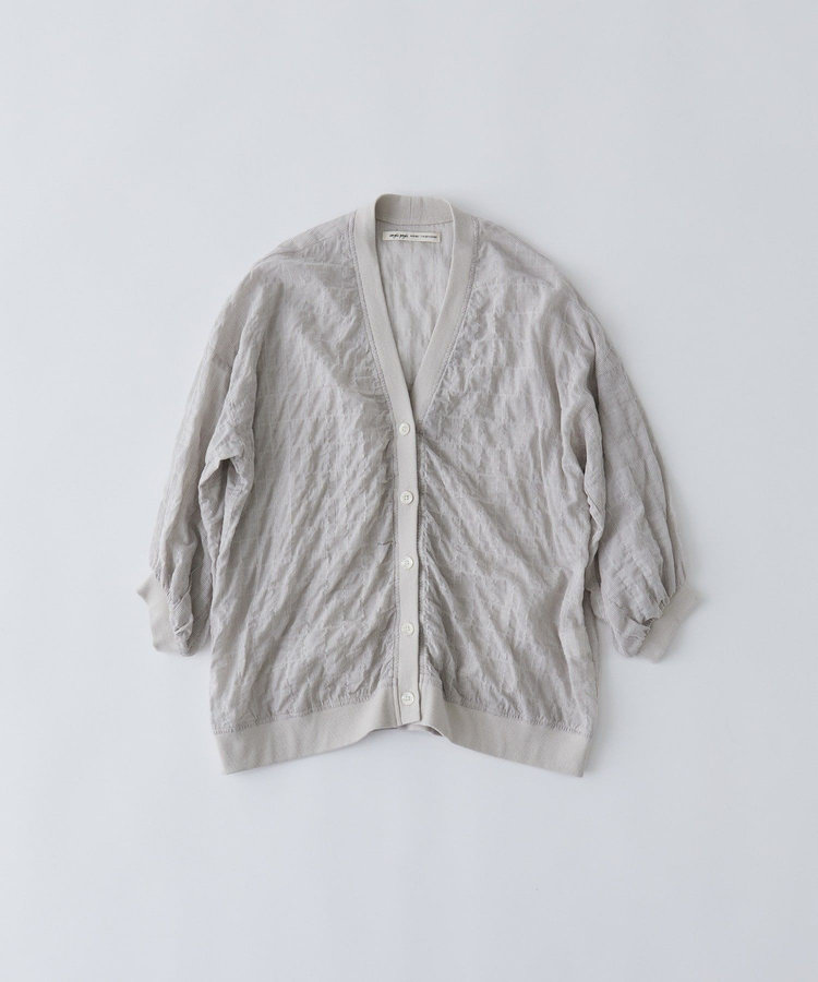 綿シャーリングシャツカーディガン