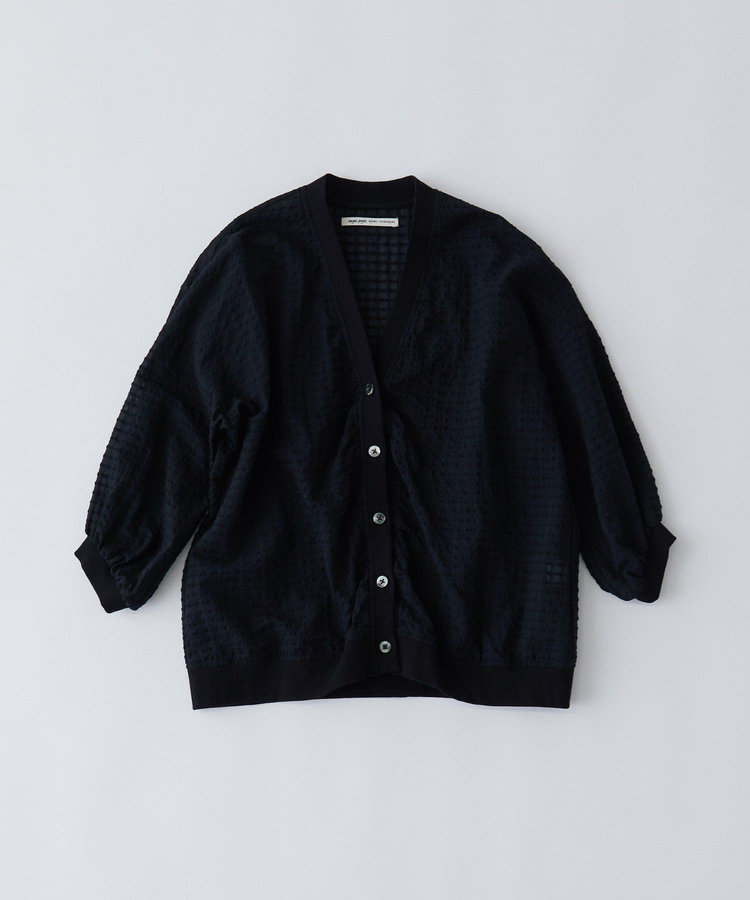 綿シャーリングシャツカーディガン
