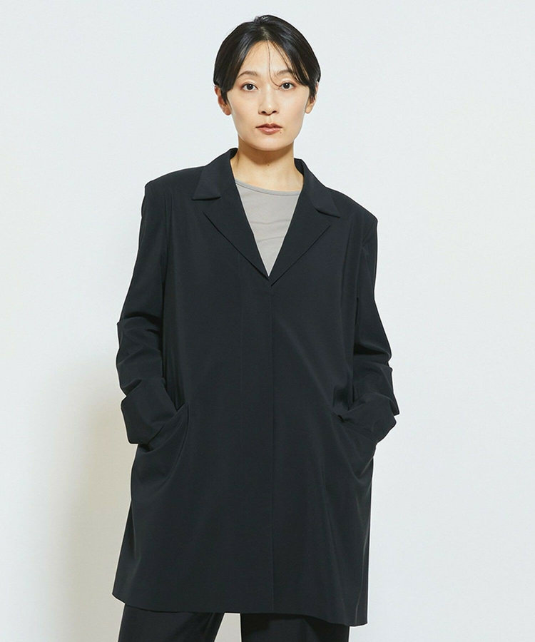 MOGA Collection Cu/Pメランジロングジャケット