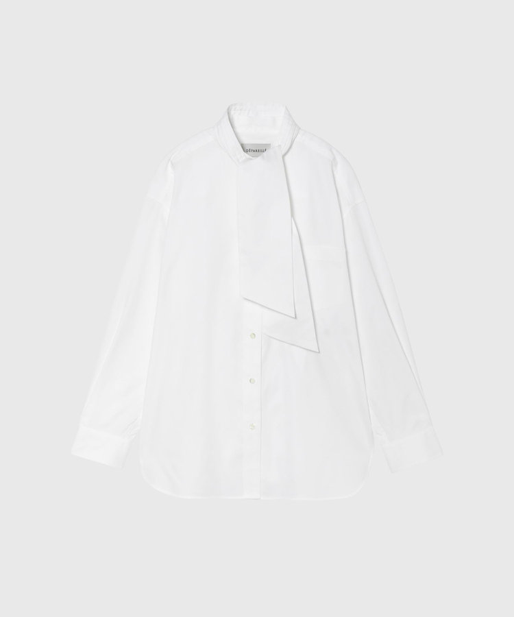 PINSTRIPE BOW SHIRT / ピンストライプボウシャツ