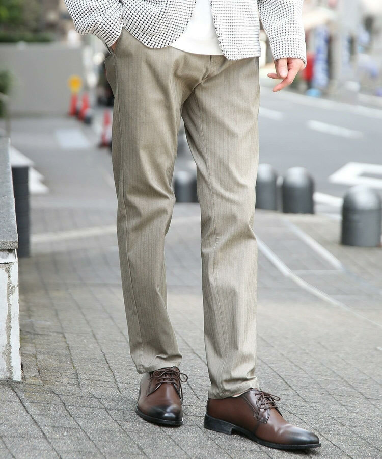 ハイパーストレッチヘリンボンパンツ【大きいサイズ対応(3L、4L) S~4L展開】