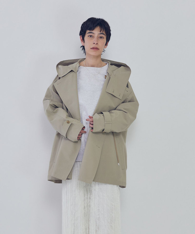 ＜VACHEMENT×1er Arrondissement＞別注リサイクルシェルタフタショートトレンチコート