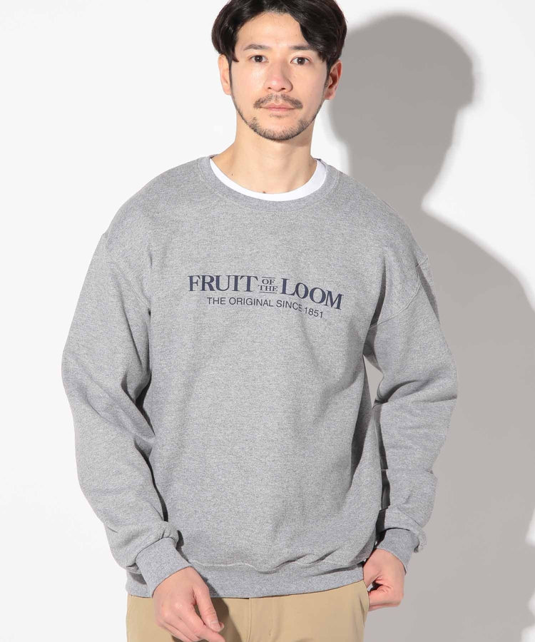 FRUIT OF THE LOOM別注裏毛裏起毛クルーネックスウェット