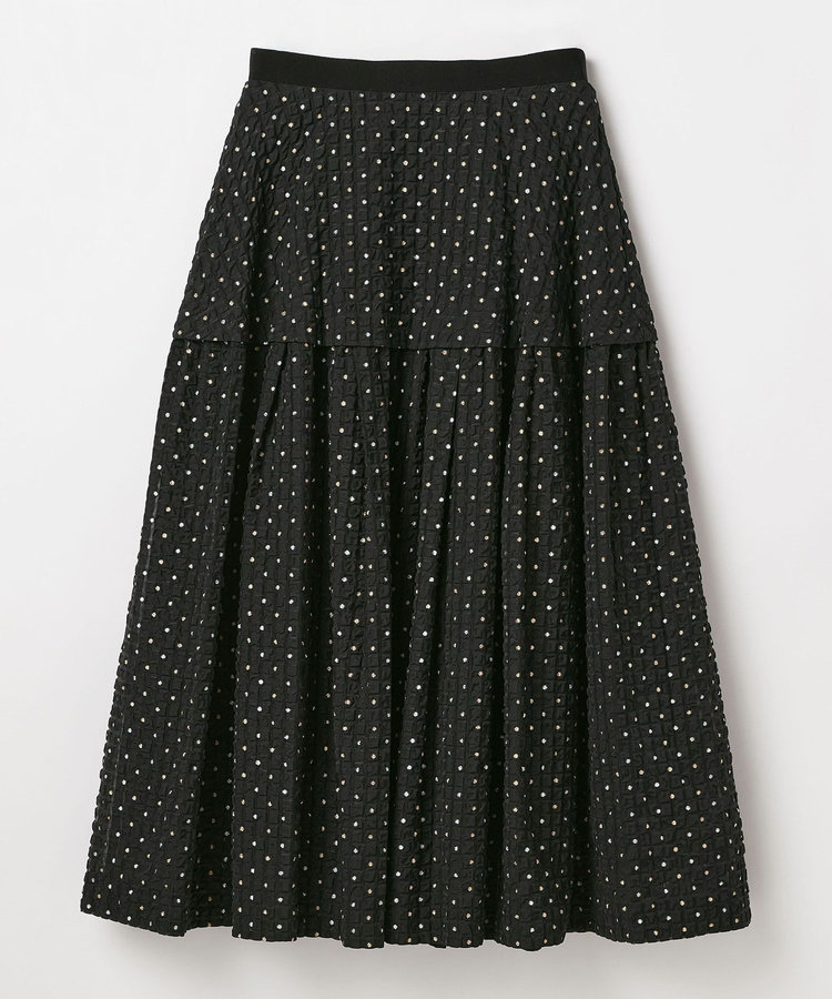 LAME DOT JACQUARD SKIRT / ラメドットジャガードスカート