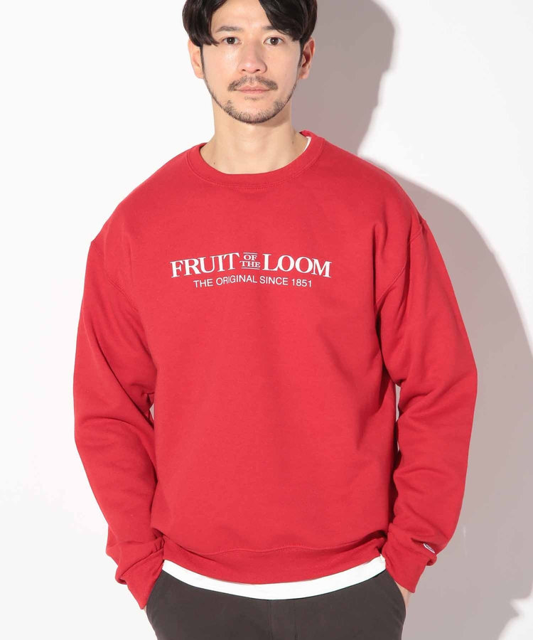 FRUIT OF THE LOOM別注裏毛裏起毛クルーネックスウェット