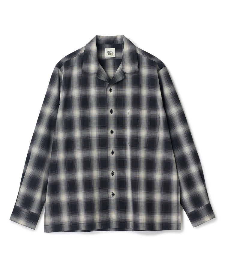 SMART MERINO/ヴィスコースリネン オープンカラーシャツ＜軽量/通気性＞＜ストレッチ＞
