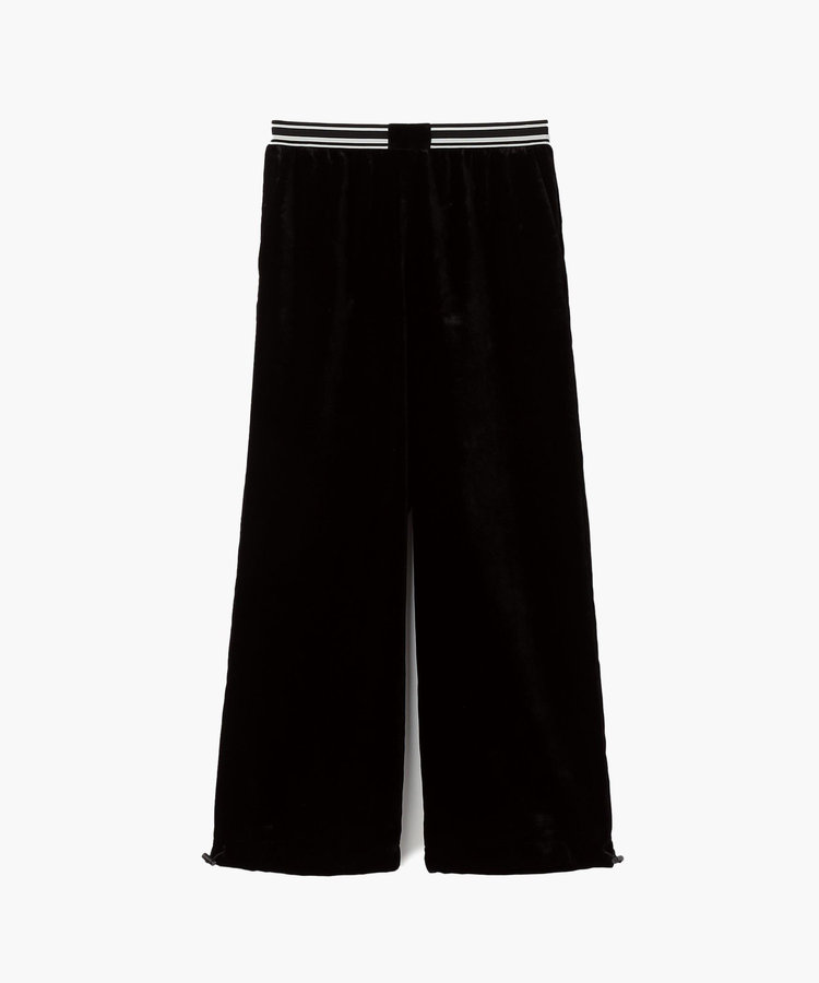 ソフトベルベットドローストリングパンツ