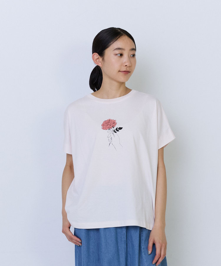 【6月お気に入り登録ブランド内1位】杉本さなえさん コラボフレンチスリーブTシャツ