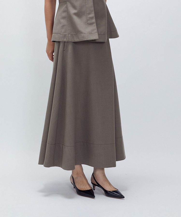 アシンメトリータックスカート