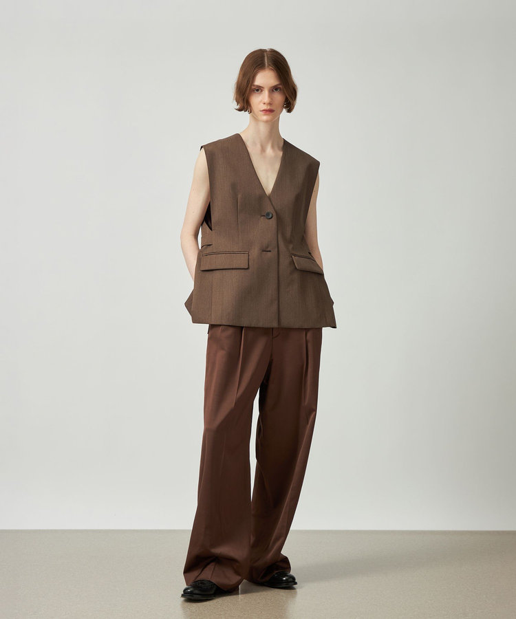 WOOL GABARDINE GILET / ウールギャバジンジレ
