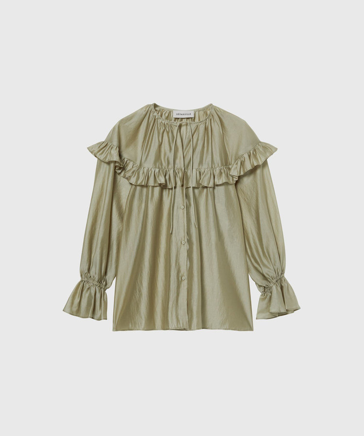 LAWN RUFFLE BLOUSE / ローンラッフルブラウス