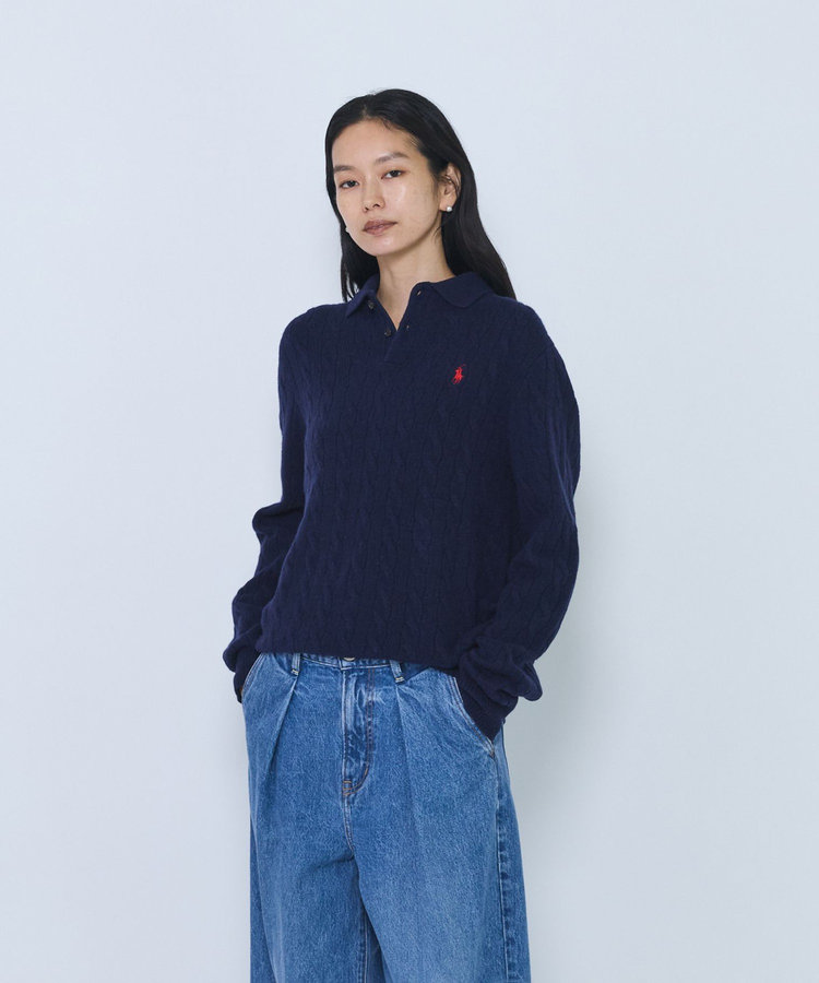 ＜POLO RALPH LAUREN/ポロ ラルフ ローレン＞ウールカシミアケーブルニット