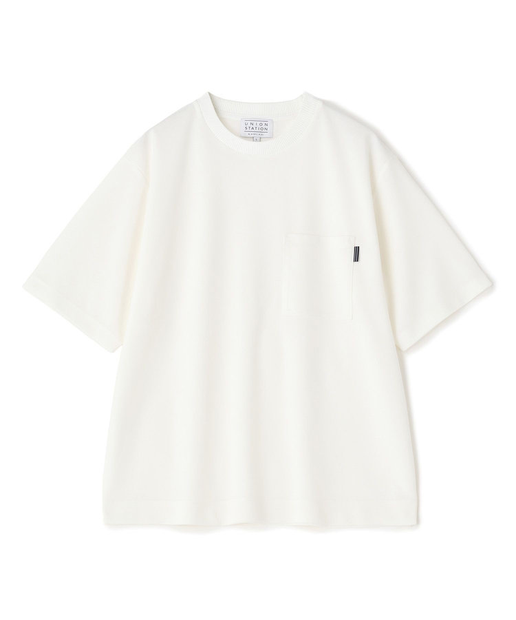 梨地ポンチポケットTシャツ＜ストレッチ・マシンウォッシャブル＞