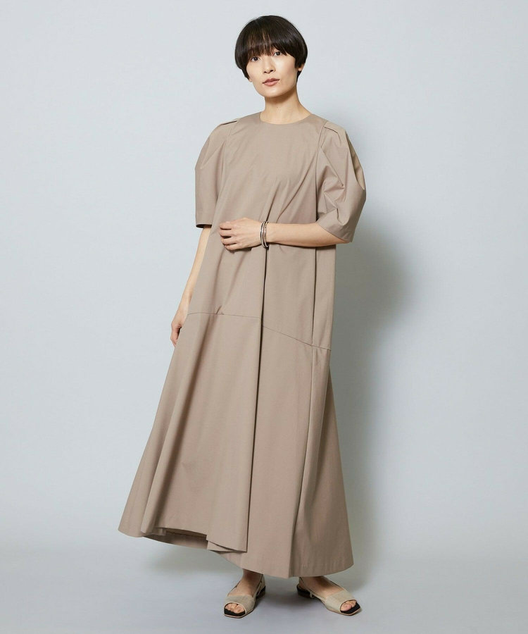 雑誌eclat ×スタイリスト池田奈加子コラボ ファンクショナルブロードフレアーワンピース