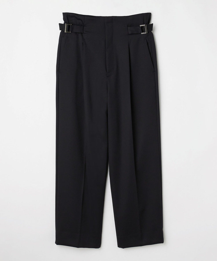 WOOL GABARDINE WAIST BELT PANTS / ウールギャバジンウエストベルトパンツ