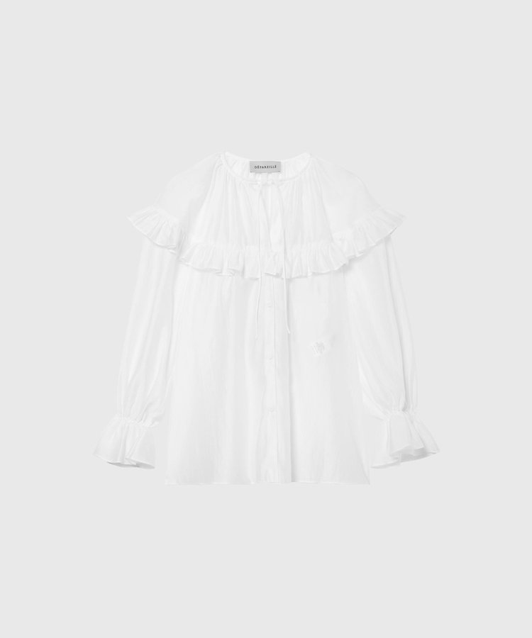 LAWN RUFFLE BLOUSE / ローンラッフルブラウス