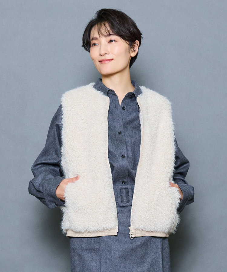 スタイリスト戸野塚かおるコラボ エコラムファージレブルゾン