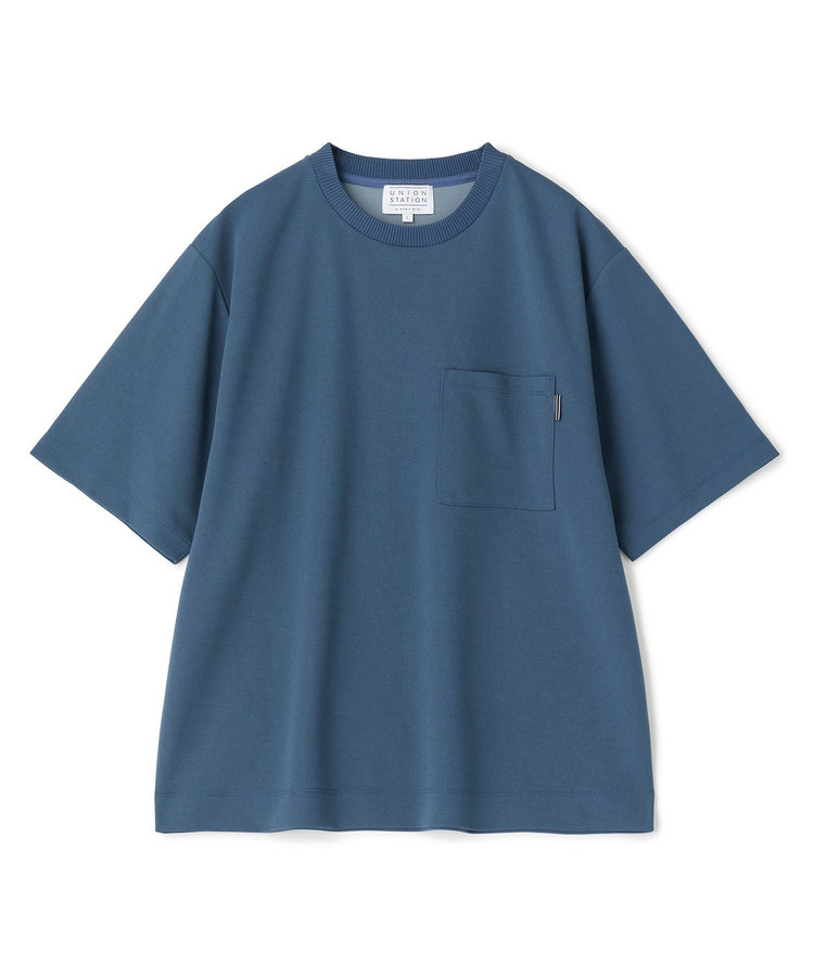 梨地ポンチポケットTシャツ＜ストレッチ・マシンウォッシャブル＞